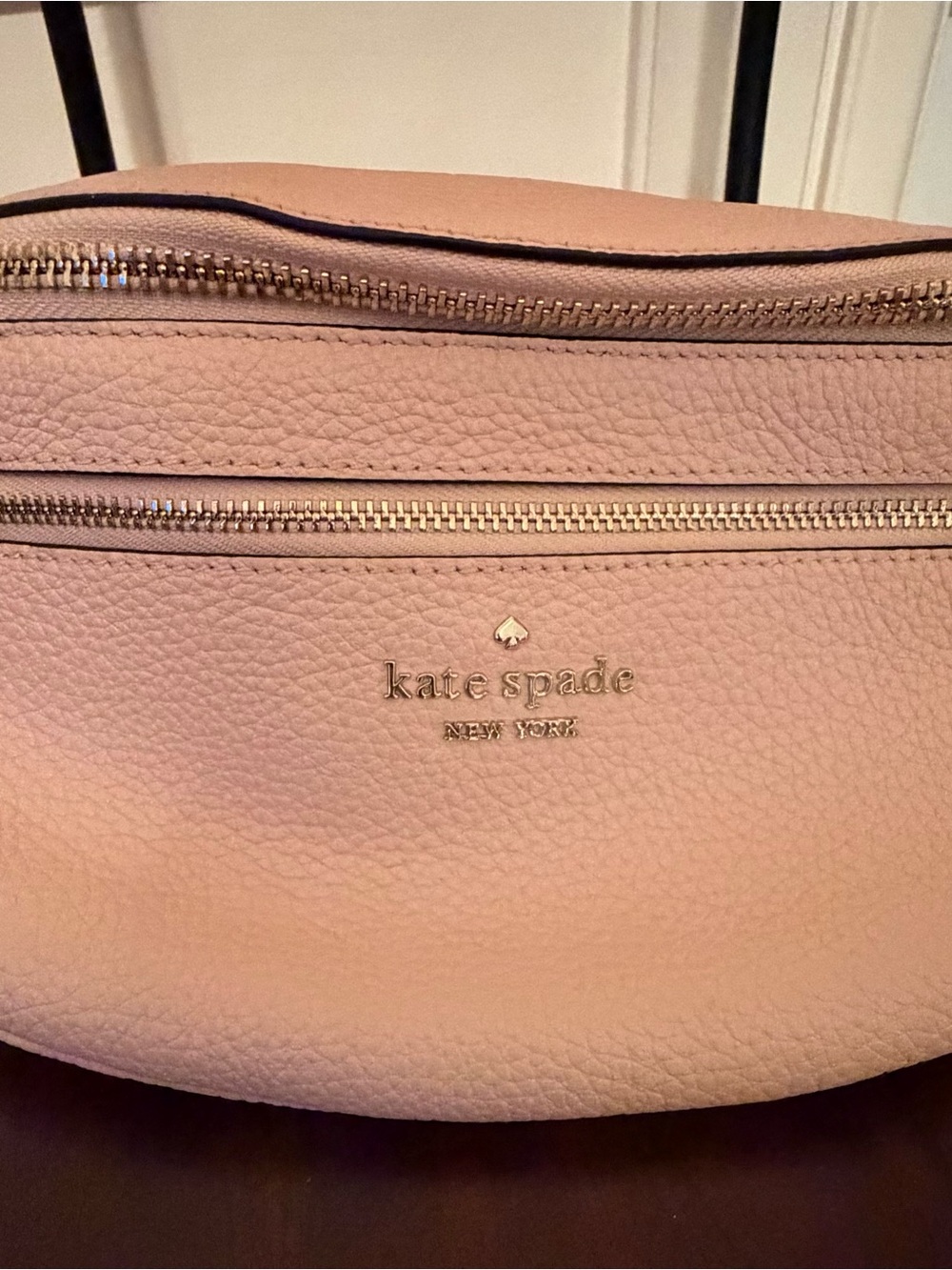 kate spade blush pink pebbled leather belt bag fanny pack